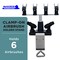 Universal Clamp-On 6-Airbrush Holder - Airbrush Accessories & Supplies for Garage or Workspace